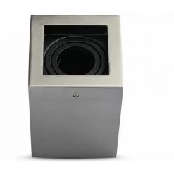 Support Saillie Carré Pour Ampoule LED GU10 Satin Vt-797 Fs V-TAC