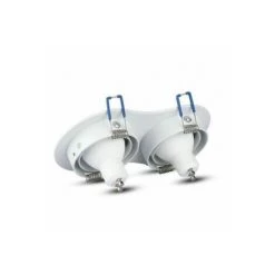 Coupelle Orientable Pour 2 Ampoules LED GU10 Blanche Vt-783 V-TAC -V-TAC Soldes 31050445 3