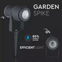 V-TAC Spot Piquet De Jardin éclairage LED Vert 12W Boitier Gris 720 LM -V-TAC Soldes 35877695 3