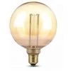 V-Tac VT-2195 Ampoule Globe LED ART E27 G125 Filament 4W Couverture Ambre Blanc Chaud 1800K - 7475