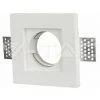 Coupelle Fixe Carrée Pour Ampoule LED GU10 Blanche Vt-765 Fs V-TAC