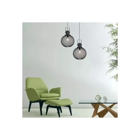 Suspension Luminaire Globe Pour Ampoule LED E27 Métallique Noire Vt-7332 V-TAC 2 Suspension Luminaire Globe Pour Ampoule LED E27 Métallique Noire Vt-7332 V-TAC – Image 2