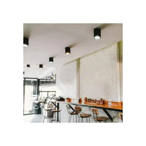 Support Saillie Rond Pour Ampoule LED GU10 Noir Vt-802 V-TAC 4 Support Saillie Rond Pour Ampoule LED GU10 Noir Vt-802 V-TAC – Image 4