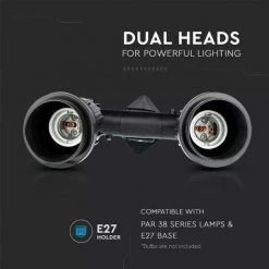 V-TAC Spot Jardin 2 Têtes E27 Sur Piquet IP44 7 V-TAC Spot Jardin 2 Têtes E27 Sur Piquet IP44 -V-TAC Soldes 50367098 3