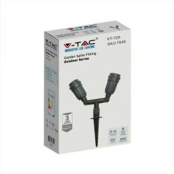V-TAC Spot Jardin 2 Têtes E27 Sur Piquet IP44 8 V-TAC Spot Jardin 2 Têtes E27 Sur Piquet IP44 -V-TAC Soldes 50367098 4