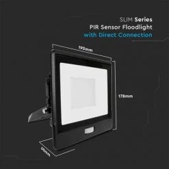 V-TAC Projecteur Détecteur De Mouvement LED 50W IP65 | Température De Couleur: Blanc Chaud 3000K -V-TAC Soldes 52476197 5