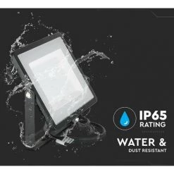 V-TAC Projecteur LED 100W 8000 Lumens VTAC Pro NOIR IP65 Extérieur | Température De Couleur: Blanc Neutre 4000K 8 V-TAC Projecteur LED 100W 8000 Lumens VTAC Pro NOIR IP65 Extérieur | Température De Couleur: Blanc Neutre 4000K -V-TAC Soldes 53616696 4
