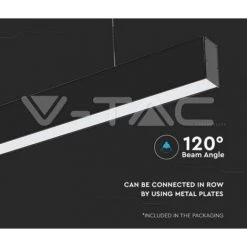 Led Suspension V-tac 21374 Vt-7-40-n- Chip Samsung-40w 4000k 120x35 -V-TAC Soldes 55555470 3