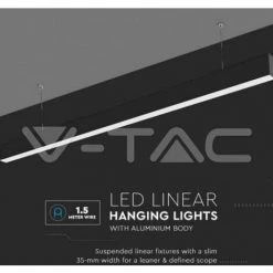 Led Suspension V-tac 21374 Vt-7-40-n- Chip Samsung-40w 4000k 120x35 -V-TAC Soldes 55555470 4