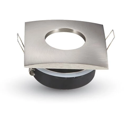 V-TAC Montage Pour Spots LED GU10 Satin Nickel Matt Carré 1 V-TAC Montage Pour Spots LED GU10 Satin Nickel Matt Carré