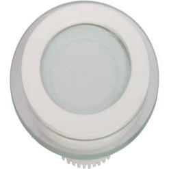 V-TAC Mini Panneau Encastrable LED 6W - En Verre Rond - Blanc Froid
