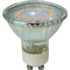 V-TAC Spot LED 3W GU10 230V - Led Verre - Blanc Chaud