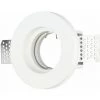 V-TAC Spot LED Encastré Rond GU10 Et GU5.3 (MR16) Corps En Plâtre Blanc