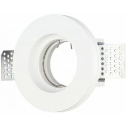V-TAC Spot LED Encastré Rond GU10 Et GU5.3 (MR16) Corps En Plâtre Blanc