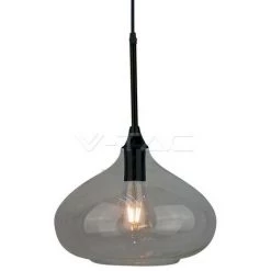V-TAC Lustre LED En Forme De Goutte En Verre Brillant Avec Douille E27 (max 60W) Couleur Noire -V-TAC Soldes 56813062 3