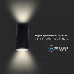 V-TAC Applique LED Ronde G10 (Max 2*35W) En Béton Gris Foncé IP20 -V-TAC Soldes 56813245 3