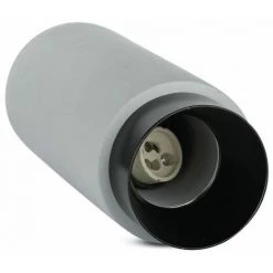 V-TAC Spot LED GU10 Corps En Plâtre Cylindre Gris Avec Base Métallique Noire -V-TAC Soldes 56813292 5