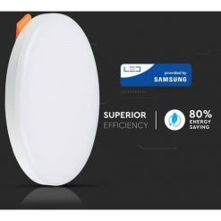 V-TAC 18W Mini Panneau LED Samsung Puce Réglable Encastré Rond 6400K -V-TAC Soldes 56813310 4