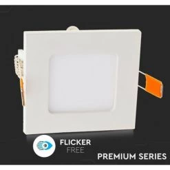 V-TAC 6W Mini Panneau LED Encastré Carré 4000K 7 V-TAC 6W Mini Panneau LED Encastré Carré 4000K -V-TAC Soldes 56813312 3