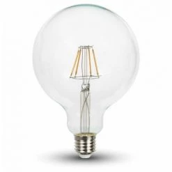 V-TAC Ampoule LED E27 6W G125 Filament 6400K
