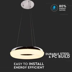 V-TAC Lustre LED 40W 1 Anneau 3000K -V-TAC Soldes 56813352 4