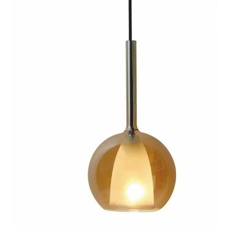 V-TAC Lustre LED En Verre Avec Double Douille E27 (Max 60W) Couleur Ambre Et Blanc D: 180mm 1 V-TAC Lustre LED En Verre Avec Double Douille E27 (Max 60W) Couleur Ambre Et Blanc D: 180mm