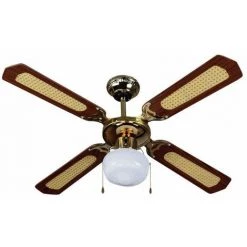 V-TAC Ventilateur De Plafond LED E27 Avec Moteur AC 4 Pales 50W