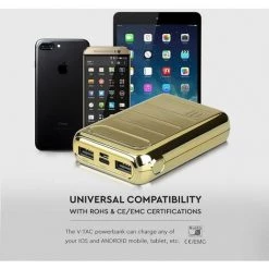 V-TAC Power Bank 10.000 Mah Or Couleur Double USB Micro USB Et Type C -V-TAC Soldes 56813389 5