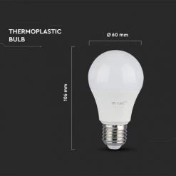 V-TAC Ampoule LED à Puce Samsung E27 9W A60 4000K -V-TAC Soldes 56813407 5