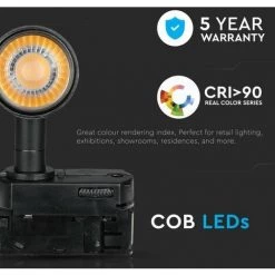 V-TAC 15W Samsung Chip LED Track Light Noir 5000K 8 V-TAC 15W Samsung Chip LED Track Light Noir 5000K -V-TAC Soldes 56813409 4