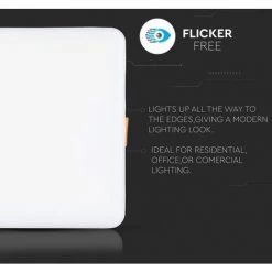 V-TAC 12W Mini Panneau LED Samsung Puce Réglable Encastré Carré 6400K -V-TAC Soldes 56813416 3