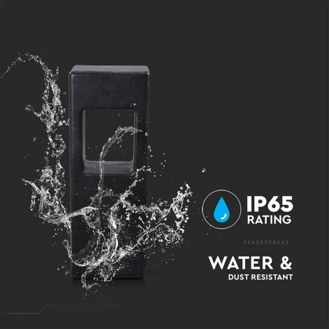 V-TAC Lampe De Jardin LED 12W En Béton Gris Foncé IP65 3 V-TAC Lampe De Jardin LED 12W En Béton Gris Foncé IP65 – Image 3