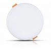 V-TAC 24W Mini Panneau LED Samsung Puce Réglable Encastré Rond 6400K