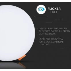 V-TAC 24W Mini Panneau LED Samsung Puce Réglable Encastré Rond 6400K -V-TAC Soldes 56839624 3