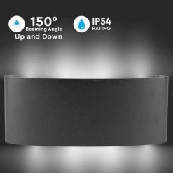 V-TAC Applique Murale LED 8W Double Faisceau Corps Noir 3000K IP54 7 V-TAC Applique Murale LED 8W Double Faisceau Corps Noir 3000K IP54 -V-TAC Soldes 56839705 3