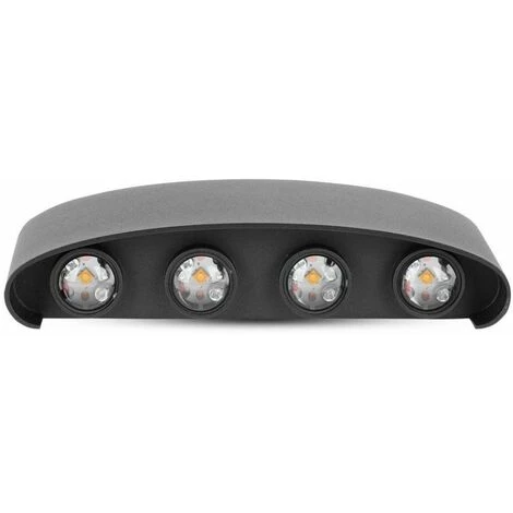 V-TAC Applique Murale LED 8W Double Faisceau Corps Noir 3000K IP54 4 V-TAC Applique Murale LED 8W Double Faisceau Corps Noir 3000K IP54 – Image 4