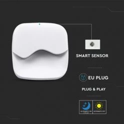 V-TAC Samsung Chip LED Spotlight 0.45W Veilleuse Carrée Avec Capteur Crépusculaire Couleur Blanche 60 * 60 * 54,5 Mm 3000K IP20 -V-TAC Soldes 56839768 3