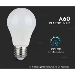 V-TAC Ampoule LED E27 9W A60 3en1 (3000K + 4000K + 6400K) -V-TAC Soldes 56839803 5