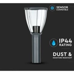 V-TAC Lampadaire De Jardin LED Avec Douille E27 (max 40W) En Acier Inoxydable H: 800mm Couleur Noire IP44 -V-TAC Soldes 56839829 4