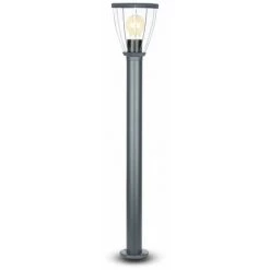 V-TAC Lampadaire De Jardin LED Avec Douille E27 (max 40W) En Acier Inoxydable H: 800mm Couleur Noire IP44 -V-TAC Soldes 56839829 5