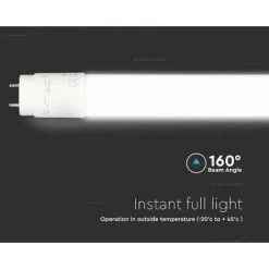 V-TAC Puce Tube LED Samsung T8 16,5W G13 120cm En Nanoplastique Rotatif 6500K -V-TAC Soldes 56839911 3
