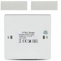 V-TAC Commutateur Sans Fil à Trois Boutons Avec Capteur De Couleur Blanc IP54 -V-TAC Soldes 56839945 5