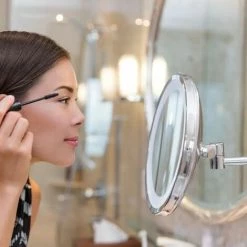 V-TAC Miroir LED Rond Double Face 3W Orientable à 360° Avec Bras Extensible (loupe 3x) D : 170mm 6400K IP44 -V-TAC Soldes 56840010 5