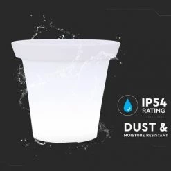 V-TAC Vase LED RGB 3W Avec Télécommande IR 24 Touches Et Alimentation IP67 à Intensité Variable -V-TAC Soldes 56840034 4