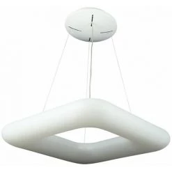 V-TAC Lustre LED Carré 80W Avec Télécommande à Changement De Couleur 3 En 1 Corps Blanc L: 75cm H: 120cm Dimmable