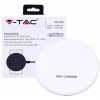 V-TAC Chargeur Sans Fil Rapide 5A Rond Blanc Couleur