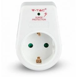 V-TAC Adaptateur Avec Prise 16A Prise Shuko Couleur Blanche