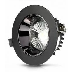 V-TAC Spot LED Puce Samsung Encastré Rond LED COB 30W Réflecteur Réglable Couleur Noire 6400K -V-TAC Soldes 56848052 5