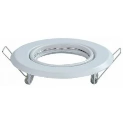 V-TAC Support De Spot LED Encastré Rond GU10 Couleur Blanche (Boîte De 2 Pièces)
