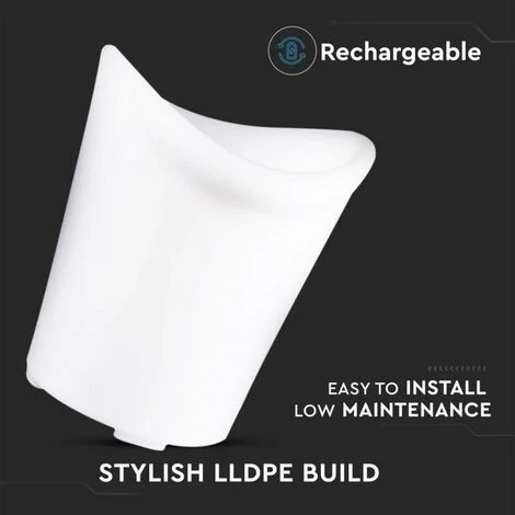 V-TAC Seau à Glace LED RVB 3W Avec Télécommande IR 24 Touches Et Bloc D'alimentation à Intensité Variable IP54 2 V-TAC Seau à Glace LED RVB 3W Avec Télécommande IR 24 Touches Et Bloc D'alimentation à Intensité Variable IP54 – Image 2